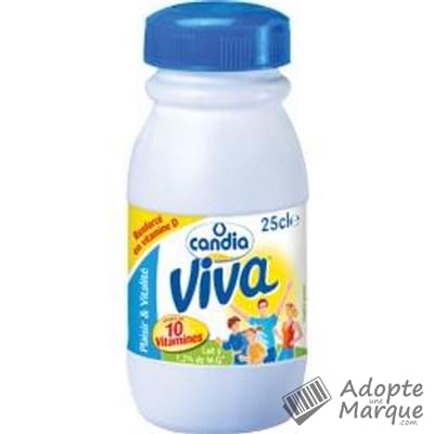 Candia Viva - Lait demi-écrémé vitaminé La bouteille de 25CL