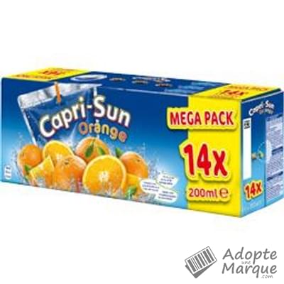 Capri-Sun Boisson au jus de fruits - Orange Les 14 gourdes de 20CL