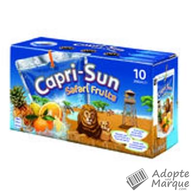 Capri-Sun Boisson au jus de fruits - Safari Fruits Les 10 gourdes de 20CL