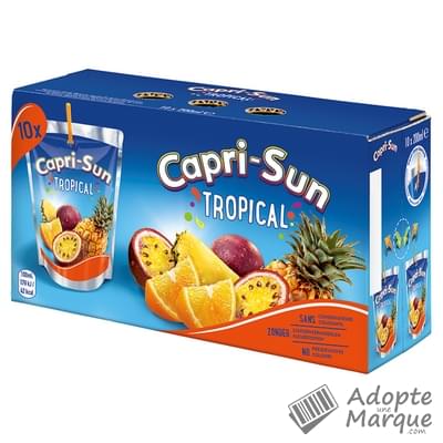 Capri-Sun Boisson au jus de fruits - Tropical Les 10 gourdes de 20CL