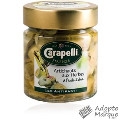 Carapelli Antipasti Artichauts aux Herbes à l'huile d'Olive Le bocal de 240G
