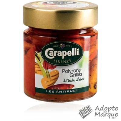 Carapelli Antipasti Poivrons Grillés à l'huile d'Olive Le bocal de 240G