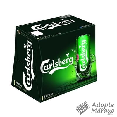 Carlsberg Bière Blonde Premium Les 6 canettes de 33CL