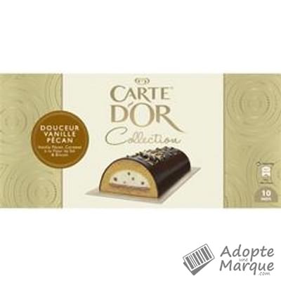 Carte d'Or Bûche glacée Vanille Pécan, Caramel & Biscuit La bûche de 900ML