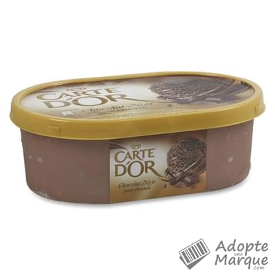 Carte d'Or Crème glacée au Chocolat Noir Le bac de 1L