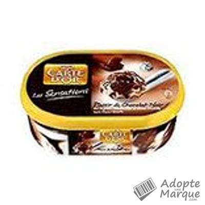 Carte d'Or Crème glacée Les Sensations Plaisir de Chocolat Noir Le bac de 900ML