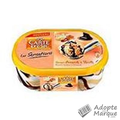 Carte d'Or Crème glacée Les Sensations Saveurs Amande & Vanille Le bac de 900ML