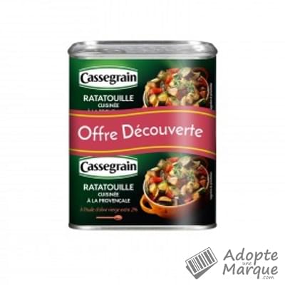 Cassegrain Ratatouille cuisinée à la Provençale à l'huile d'olive vierge-extra Les 2 conserves de 380G