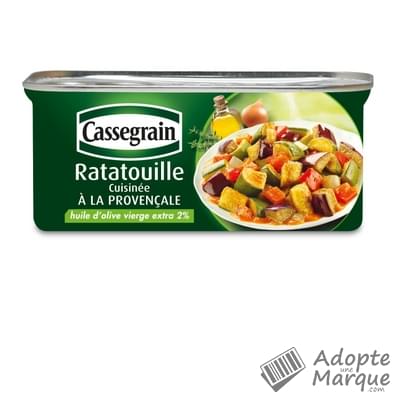 Cassegrain Ratatouille cuisinée à la Provençale à l'huile d'olive vierge-extra La conserve de 185G
