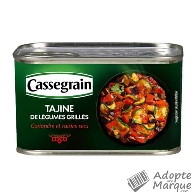 Cassegrain Tajine de légumes grillés, coriandre & raisins secs La conserve de 375G