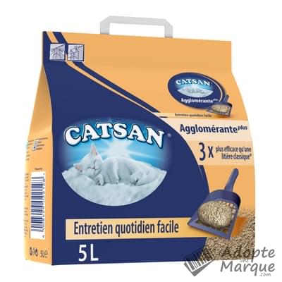 Catsan Litière pour chats Agglomérante Plus Le sac de 5L
