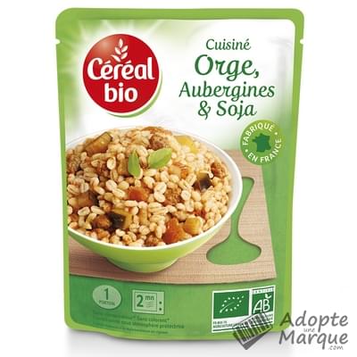 Céréal Bio Cuisiné d'Orge, Aubergines & Soja Le doypack de 250G