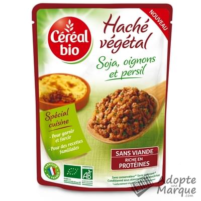 Céréal Bio Haché Végétal Soja, Oignons & Persil Le doypack de 300G
