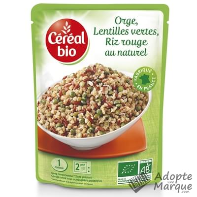 Céréal Bio Orge, Lentilles Vertes & Riz Rouge au Naturel Le doypack de 250G