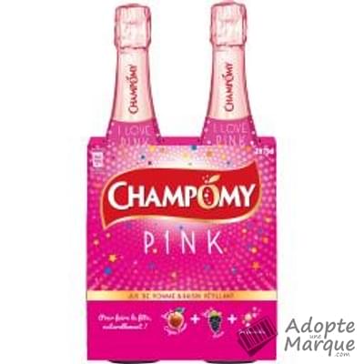 Champomy Pink - Jus de Pomme & Raisin Pétillant Les 2 bouteilles de 75CL