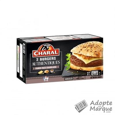 Charal Burger Authentique La boîte de 2 burgers de 100G - 200G