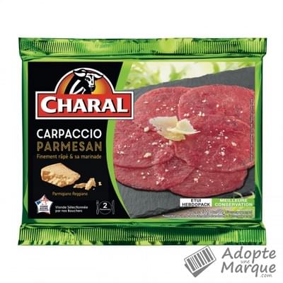 Charal Carpaccio Parmesan La barquette de 230G (dont 30G d'accompagnement)