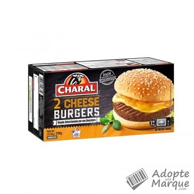Charal Cheese Burger La boîte de 2 burgers de 140G - 280G
