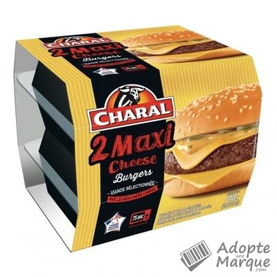 Charal Cheese Burger Maxi Les 2 barquettes de 220G
