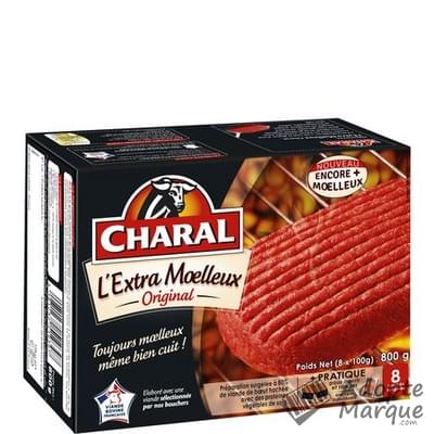 Charal Haché L'Extra Moelleux 15%MG La boîte de 8 steaks - 800G