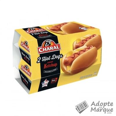 Charal Hot Dog Ketchup Les 2 barquettes de 120G