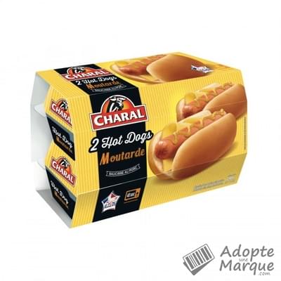 Charal Hot Dog Moutarde Les 2 barquettes de 120G