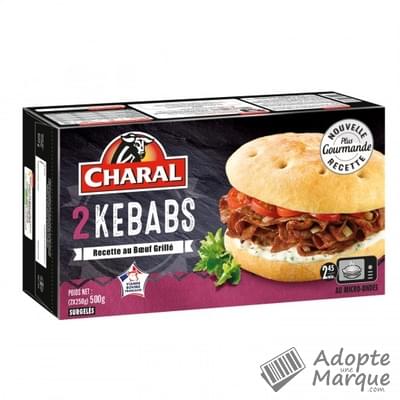 Charal Kebab La boîte de 2 kebabs - 500G
