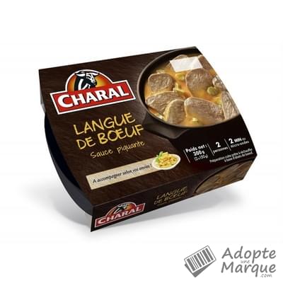 Charal Langue de Bœuf Sauce Piquante Les 2 barquettes de 150G