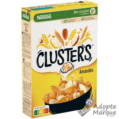 Clusters Céréales au Blé complet & Amandes Le paquet de 350G