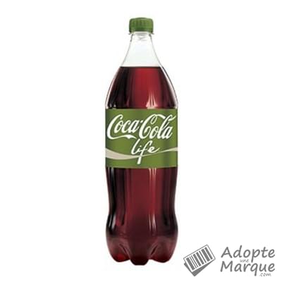Coca Cola Life - Boisson rafraîchissante aux extraits végétaux à la Stevia La bouteille de 1L