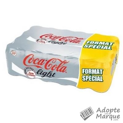 Coca Cola Light - Boisson rafraîchissante aux extraits végétaux Les 24 canettes de 33CL