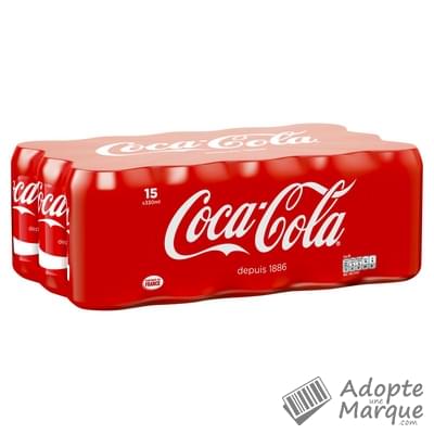 Coca Cola Original - Boisson rafraîchissante aux extraits végétaux Les 15 canettes de 15CL