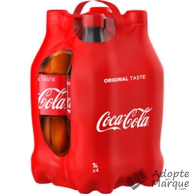 Coca Cola Original - Boisson rafraîchissante aux extraits végétaux Les 4 bouteilles de 1L