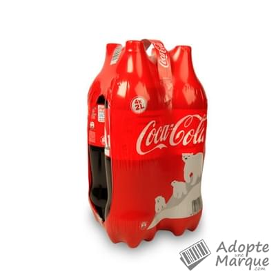 Coca Cola Original - Boisson rafraîchissante aux extraits végétaux Les 4 bouteilles de 2L