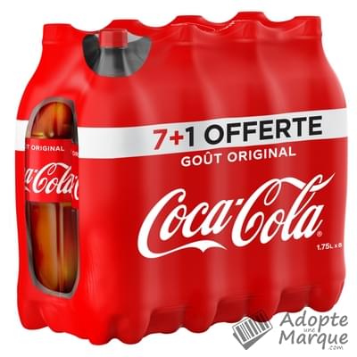 Coca Cola Original - Boisson rafraîchissante aux extraits végétaux "Les 8 bouteilles de 1,75L"