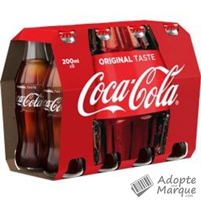 Coca Cola Original - Boisson rafraîchissante aux extraits végétaux Les 8 bouteilles de 20CL