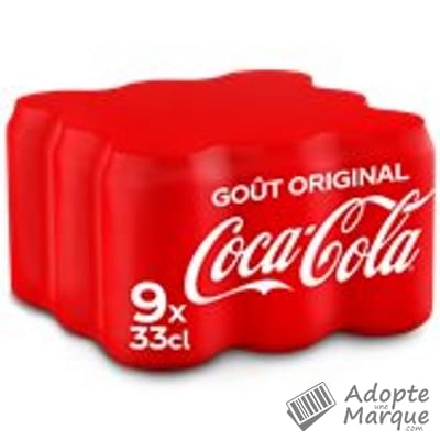 Coca Cola Original - Boisson rafraîchissante aux extraits végétaux Les 9 canettes de 33CL