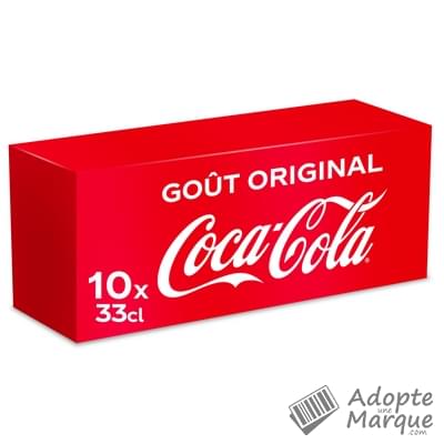 Coca Cola Original - Boisson rafraîchissante aux extraits végétaux (Frigo Pack) Les 10 canettes de 33CL