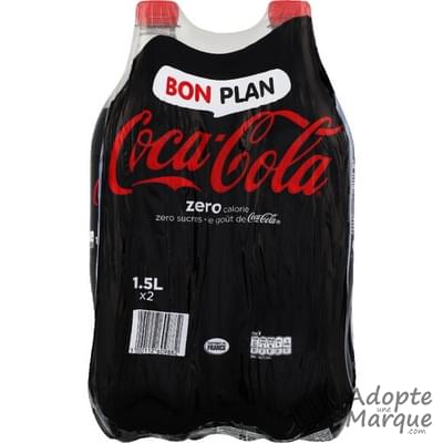 Coca Cola Zero - Boisson rafraîchissante aux extraits végétaux "Les 2 bouteilles de 1,5L"