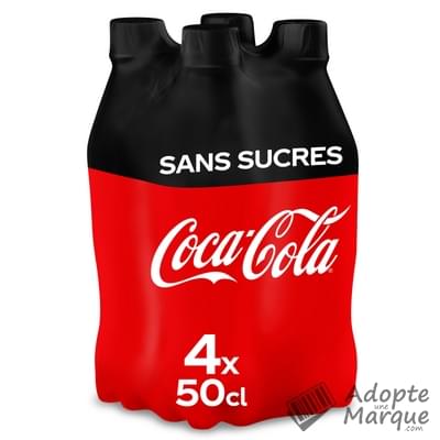 Coca Cola Zero - Boisson rafraîchissante aux extraits végétaux Les 4 bouteilles de 50CL
