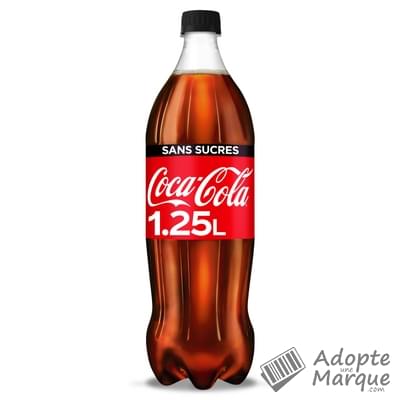 Coca Cola Zero - Boisson rafraîchissante aux extraits végétaux "La bouteille de 1,25L"