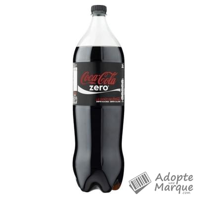 Coca Cola Zero - Boisson rafraîchissante aux extraits végétaux La bouteille de 2L