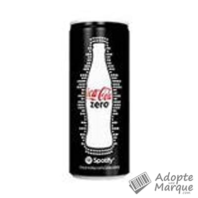 Coca Cola Zero - Boisson rafraîchissante aux extraits végétaux La canette de 25CL
