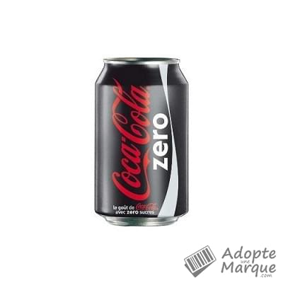 Coca Cola Zero - Boisson rafraîchissante aux extraits végétaux La canette de 33CL