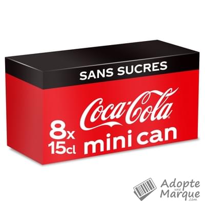 Coca Cola Zero - Boisson rafraîchissante aux extraits végétaux (Frigo Pack) Les 8 canettes de 15CL