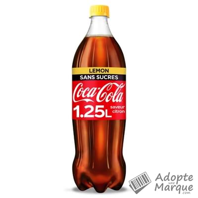 Coca Cola Zero & Lemon - Boisson rafraîchissante aux extraits végétaux & Arômes Citron "La bouteille de 1,25L"