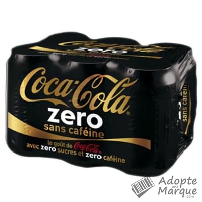 Coca Cola Zero & Sans Caféine - Boisson rafraîchissante aux extraits végétaux Les 6 canettes de 33CL
