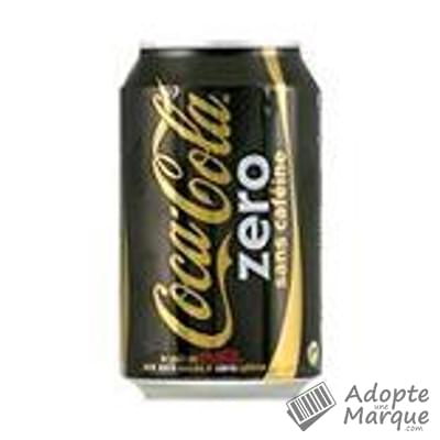 Coca Cola Zero & Sans Caféine - Boisson rafraîchissante aux extraits végétaux La canette de 33CL