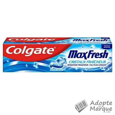 Colgate Dentifrice Max Fresh® Cristaux Fraîcheur Menthe Douce Le tube de 75ML