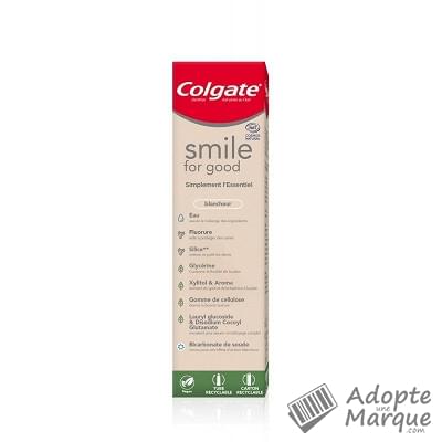 Colgate Dentifrice Smile For Good Blancheur Le tube de 75ML